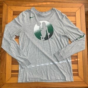 The Nike Tee Dri-Fit Boston Celtics Logo Long Sleeve Shirt